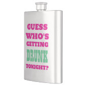 Grappige Hot Roze Drink Quote Vetgedrukte tekst Flacon (Links)