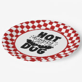 grappige hotdog grill party papieren bordje (Gekanteld)