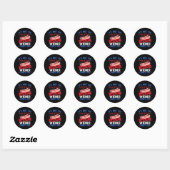 Grappige hotdog Het is niet de 4e juli tot mijn vr Ronde Sticker (Vel)