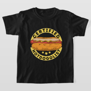 Grappige hotdog woordkunst uniseks  t-shirt