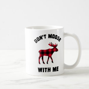 Grappige houding, last me niet met eland Winter Bi Koffiemok
