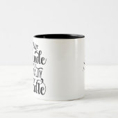 Grappige houding met persoonlijkheid die je niet a tweekleurige koffiemok (Center)