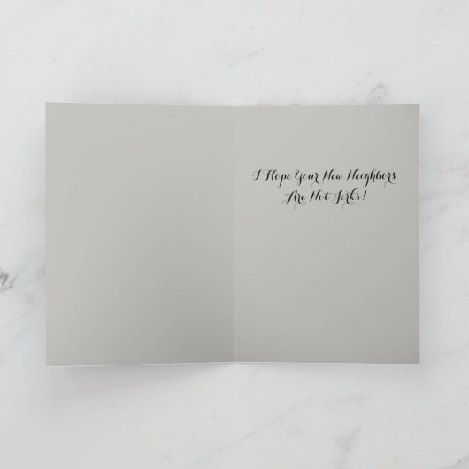 Grappige housewarming Kaart (Binnen)