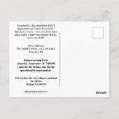 Grappige housewarming party uitnodiging verhuizen (Achterkant)