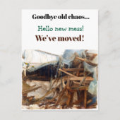 Grappige housewarming party uitnodiging verhuizen (Voorkant)