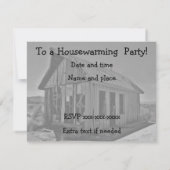Grappige housewarming shack uitnodigingen (Achterkant)