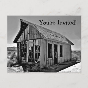 Grappige housewarming shack uitnodigingen