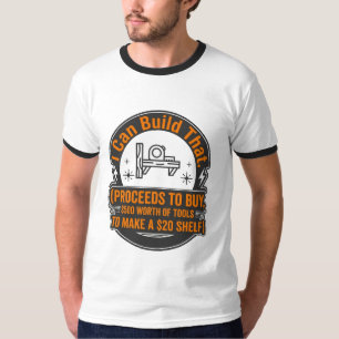 Grappige Houtbewerker Timmerman DIY Ik Kan Dat Bou T-shirt