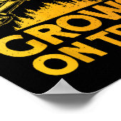 Grappige houthakker kunst voor mannen boomsnijder  poster (Hoek)