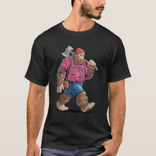 Grappige houthakker kunst voor mannen vrouwen boom t-shirt