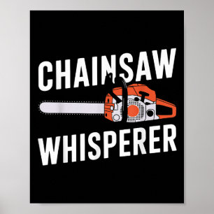 Grappige Houthakkers Kunst Mannen Vrouwen Kettingz Poster