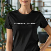 Grappige HTML die vet coder was T-shirt