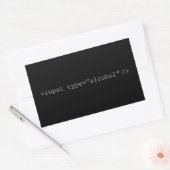 Grappige HTML-invoer alcohol - programmeur humor Rechthoekige Sticker (Envelop)