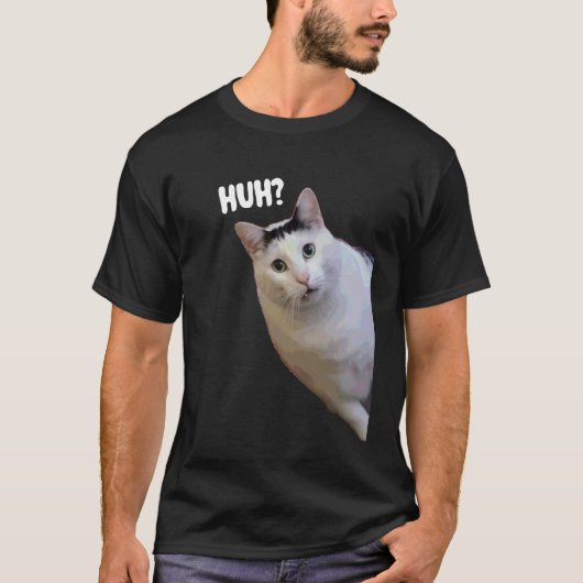 Grappige Huh Kat Meme Grappige Memes Internet Meme T-shirt (Voorkant)