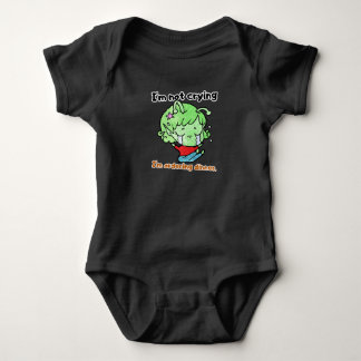 Grappige Huilende Buitenaardse Baby "Eten Bestelle Romper
