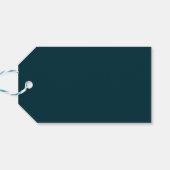 Grappige huisdier foto vrolijk kerstfeest cadeaulabel (Achterkant Horizontaal)