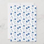 Grappige huisdier sitter aangepaste hond puppy fot kaart (Achterkant)