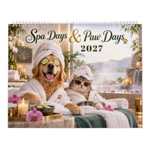 Grappige huisdier spa katten & honden kalender
