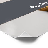 Grappige huisdier vriendelijke huiswaarschuwing perfect poster (Hoek)