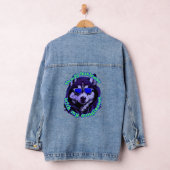 grappige huisdierkunst denim jacket (Hangar)