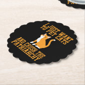 Grappige huiskatten en verpletteren het patriarcha kartonnen onderzetters (Gekanteld)