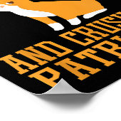 Grappige huiskatten en verpletteren het patriarcha poster (Hoek)