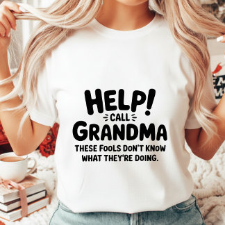 Grappige Hulp Oma Bellen Dames Oma Cadeau T-shirt
