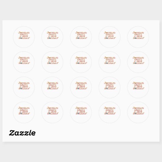 Grappige Hulp Ronde Sticker (Vel)