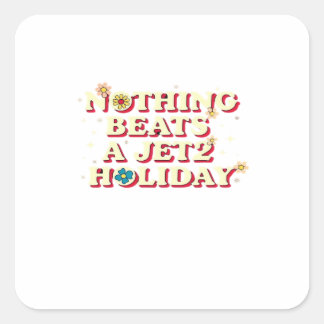 Grappige Hulp Vierkante Sticker