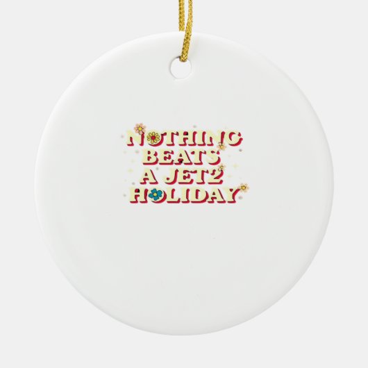 Grappige Hulpversiering Keramisch Ornament (Voorkant)