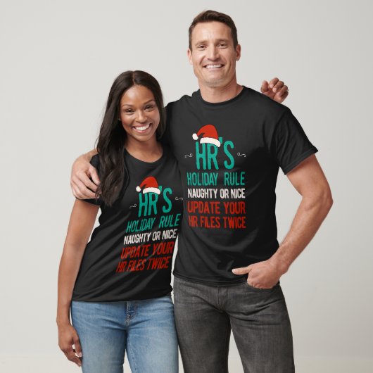 Grappige Human Resources Kerst HR T-shirt (Unisex)
