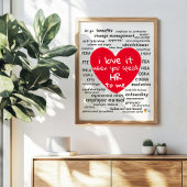 Grappige Human Resources Kunst voor Kantoor Poster