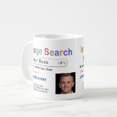 Grappige Humor Aangepaste Beste Baas Zoek Cadeaube Koffiemok (Voorkant links)