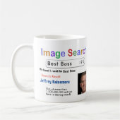 Grappige Humor Aangepaste Beste Baas Zoek Cadeaube Koffiemok (Links)