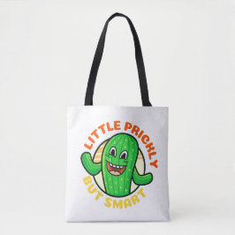 Grappige Humor cactus beetje prikkelend maar slim Tote Bag