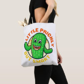 Grappige Humor cactus beetje prikkelend maar slim Tote Bag (Dichtbij)