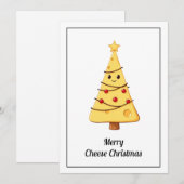 Grappige Humor Cartoon Cheese Vrolijk Kerstfeest Feestdagenkaart (Voorkant / Achterkant)