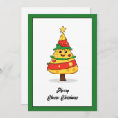 Grappige Humor Cartoon Cheese Vrolijk Kerstfeest Feestdagenkaart (Voorkant / Achterkant)