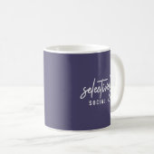 Grappige humor citat script typografie koffiemok (Voorkant rechts)