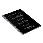 Grappige humor citaten cadeau voor uitstallers gra notitieboek (Rechterzijde)
