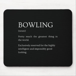 Grappige Humor Definities Kleding Cadeaus Bowling Muismat