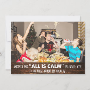 Grappige humor foto kerst wenskaart