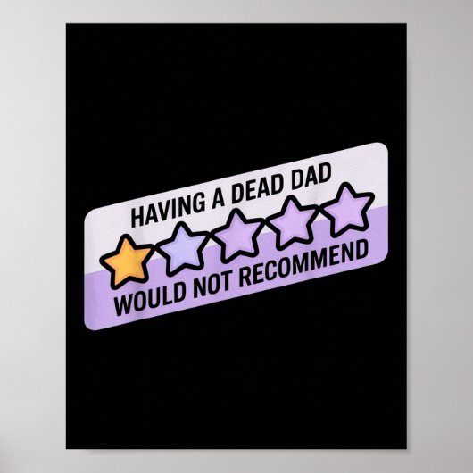 Grappige Humor grap met een dode vader zou aanrade Poster (Voorkant)