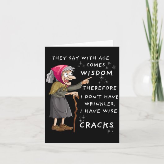 Grappige Humor Halloween Ik heb geen rimpels Kaart (Voorkant)