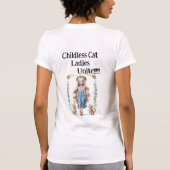  grappige humor Kamala Cat Ladies 2024 T-shirt (Achterkant)