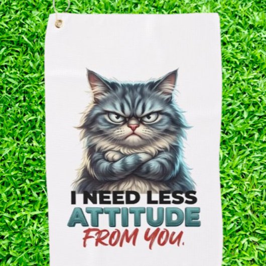 GRAPPIGE HUMOR KAT GOLFHANDDOEK