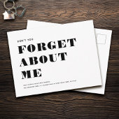 Grappige Humor Nieuw Adres Eenvoudige Minimalistis Aankondigingskaart