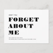 Grappige Humor Nieuw Adres Eenvoudige Minimalistis Aankondigingskaart (Voorkant)