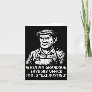Grappige humor opa cadeau vaderdag grootvader  kaart