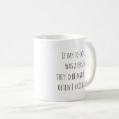 Grappige Humor Quote Gift voor Uitstellers Joke Koffiemok (Voorkant rechts)